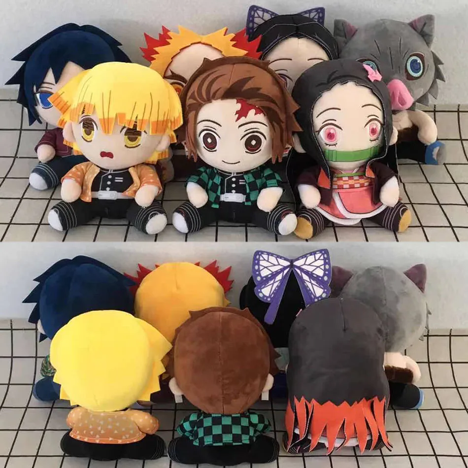 Chaud 20 cm japon Anime démon Slayer Tomioka Giyu Kamado Tanjirou Kamado Nezuko Agatsuma Zenitsu jouets en Peluche poupée Peluche femmes cadeau