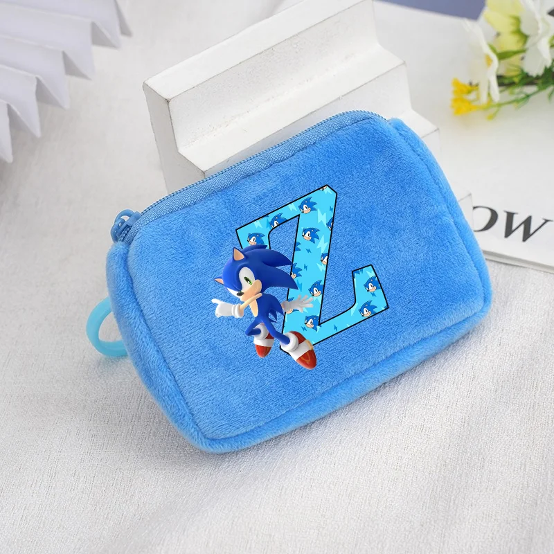 Sonics Coin Purse Cute Wallet Large Capacity Wallets Print Animated Cartoon Pattern Clutch Bags Girl Portable Kid Birthday Gifts