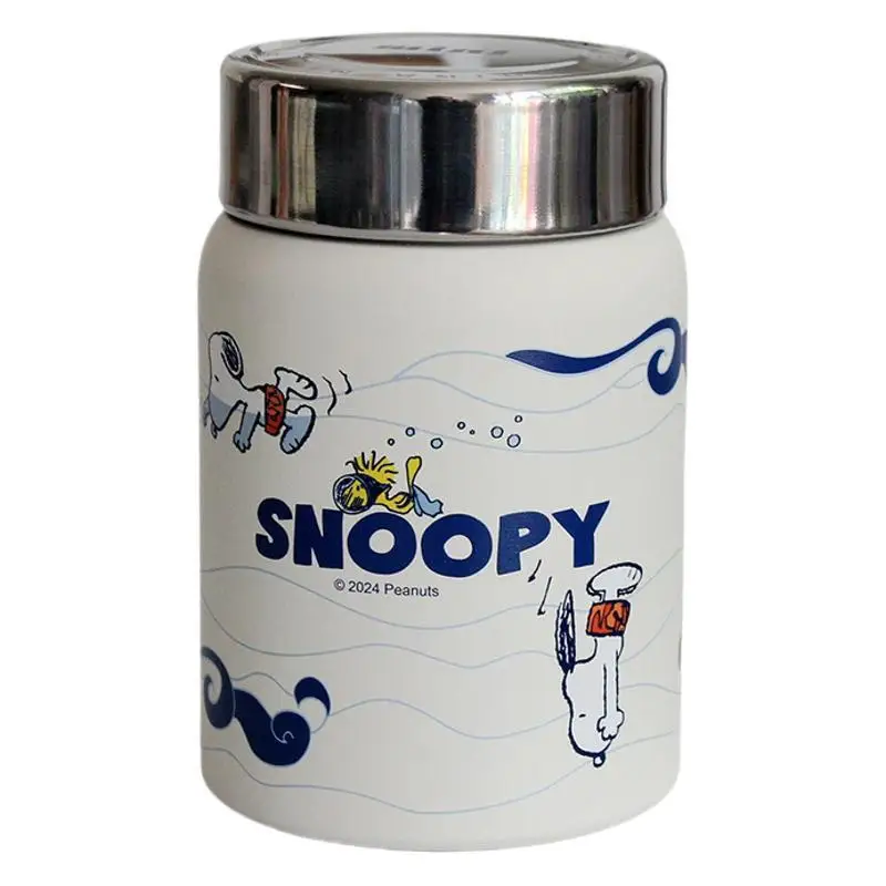 Snoopy Pocket Insulated Cup Ceramic Liner Mini Portable Stylish Water Cup for Ladies Daily Use Wholesale Bulk Supply