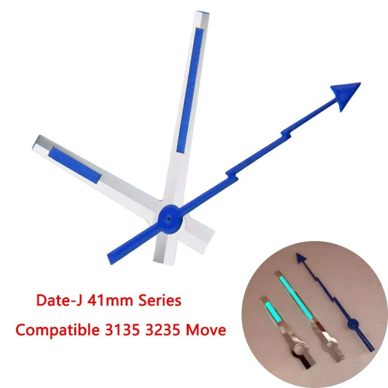 super-blue-luminous-3135-silver-watch-hands-pointers-fits-for-rlx-41mm-case-date-j-3135-3235-movement-watch-parts