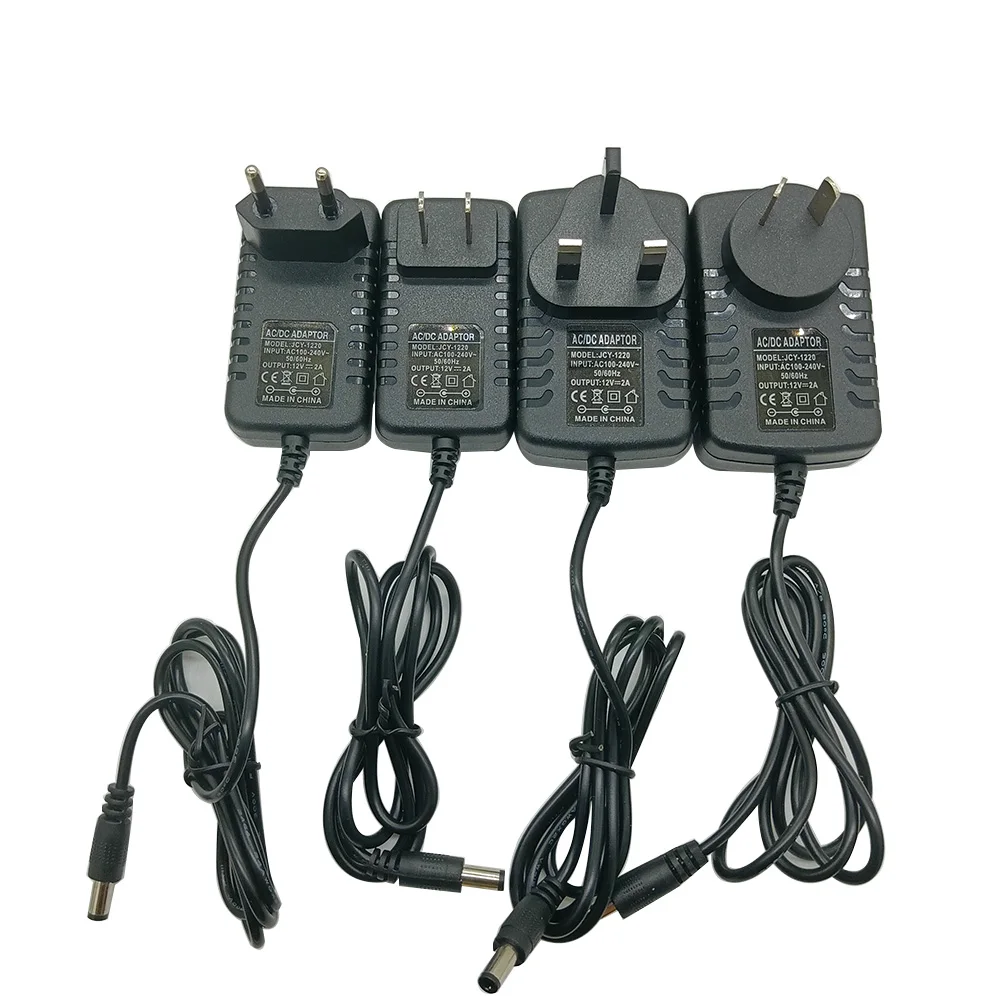 AC DC Adapter DC 5V12V 24V Power Supply Adapter 1A 2A 3A 5A 6A 7A 8A 10A 12A Universal Charger for LED Light CCTV Camera