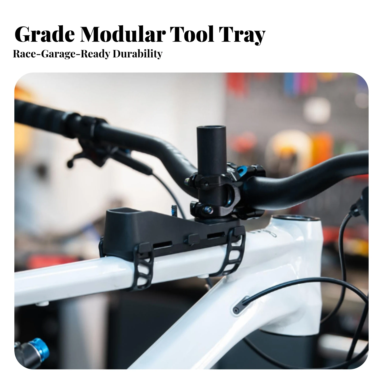 Cycle Storage Tray Molded Cycle Maintenance Support Tray Low-Profile for Mechanics, Workshops, Mobile Repairs