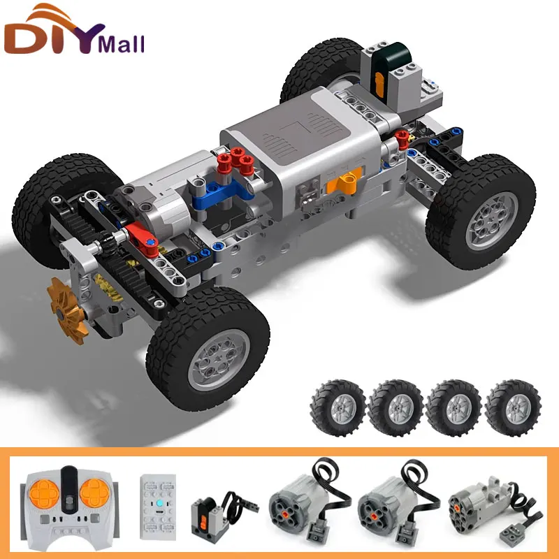 4WD Off-Road RC Auto Chassis mit elektrischer Antriebsfederung Stoßdämpfer und 8CH APP-Fernbedienung für 8882 8878 technisches DIY-Projekt