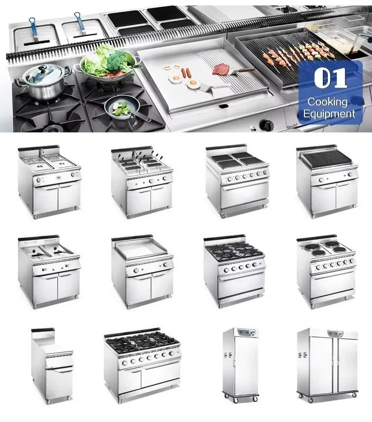 5 Star Hotel Banquet Restaurant Commercial Kitchen Cooking Equipment Catering Stainless Steel Turnkey Project