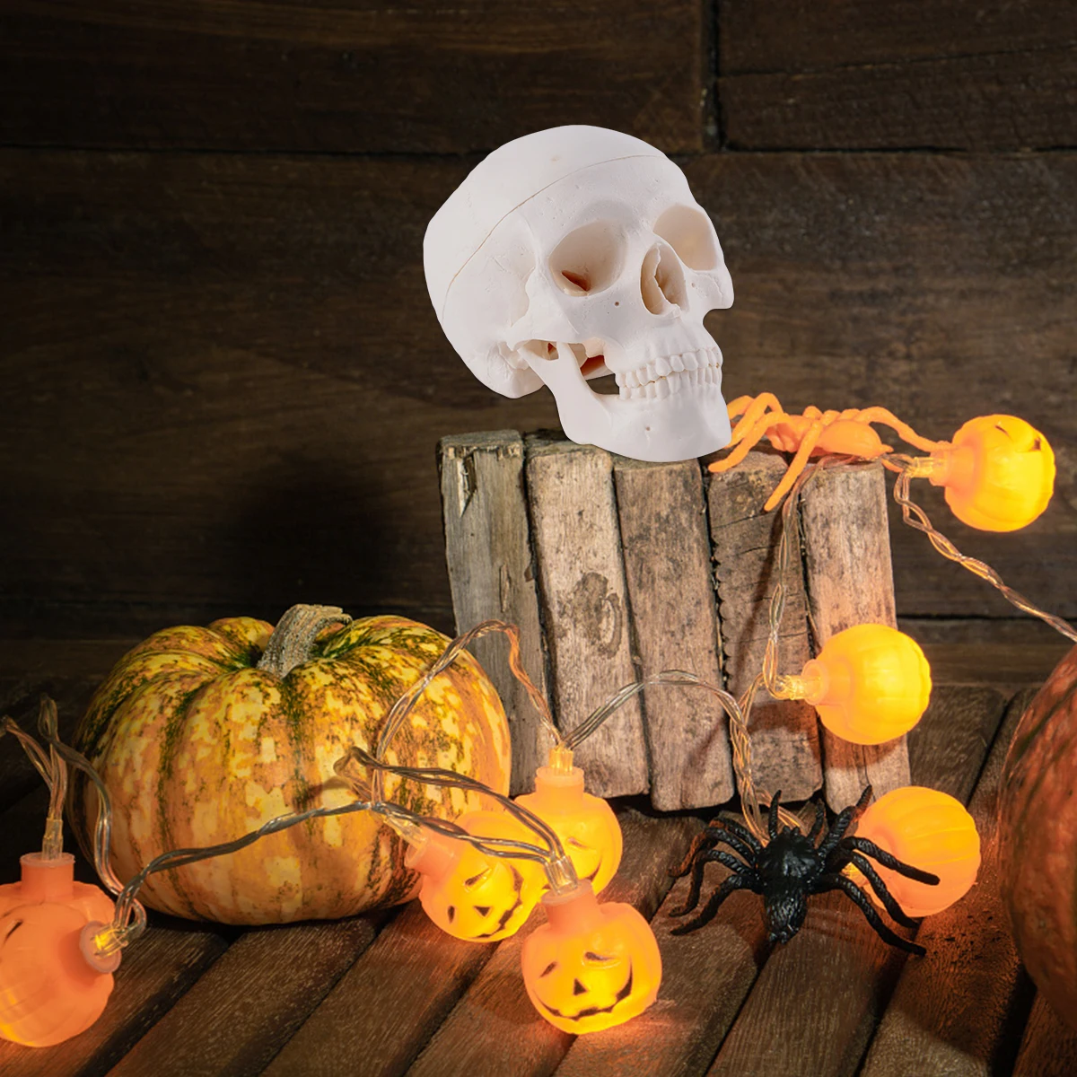 

Skull Decoration Ornaments for Crafts Creative Scary Toys Horror Head Pvc Human Prop