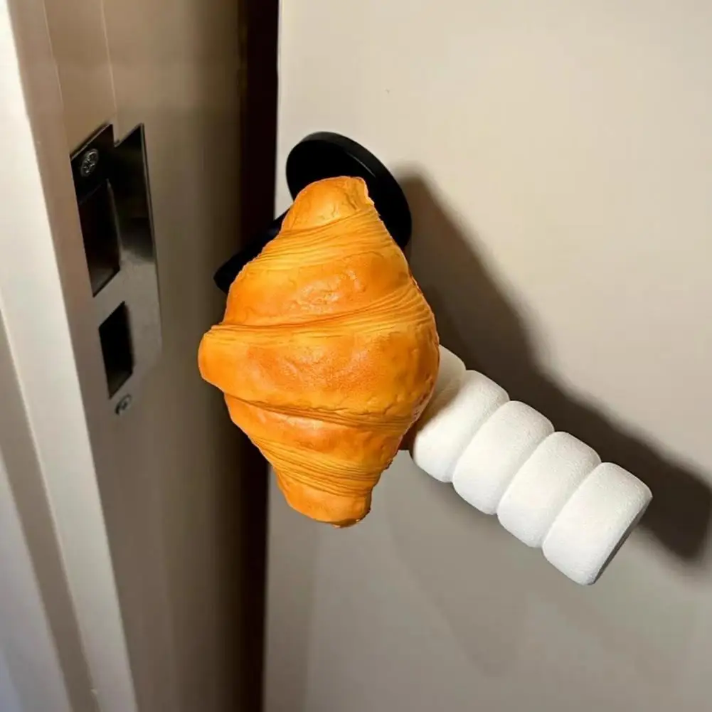 Realistic Bread Handle Cover Croissant Egg Tart Bagel Door Handle Cover Anti-scald Protector for Hot Seasons Realistic for Home