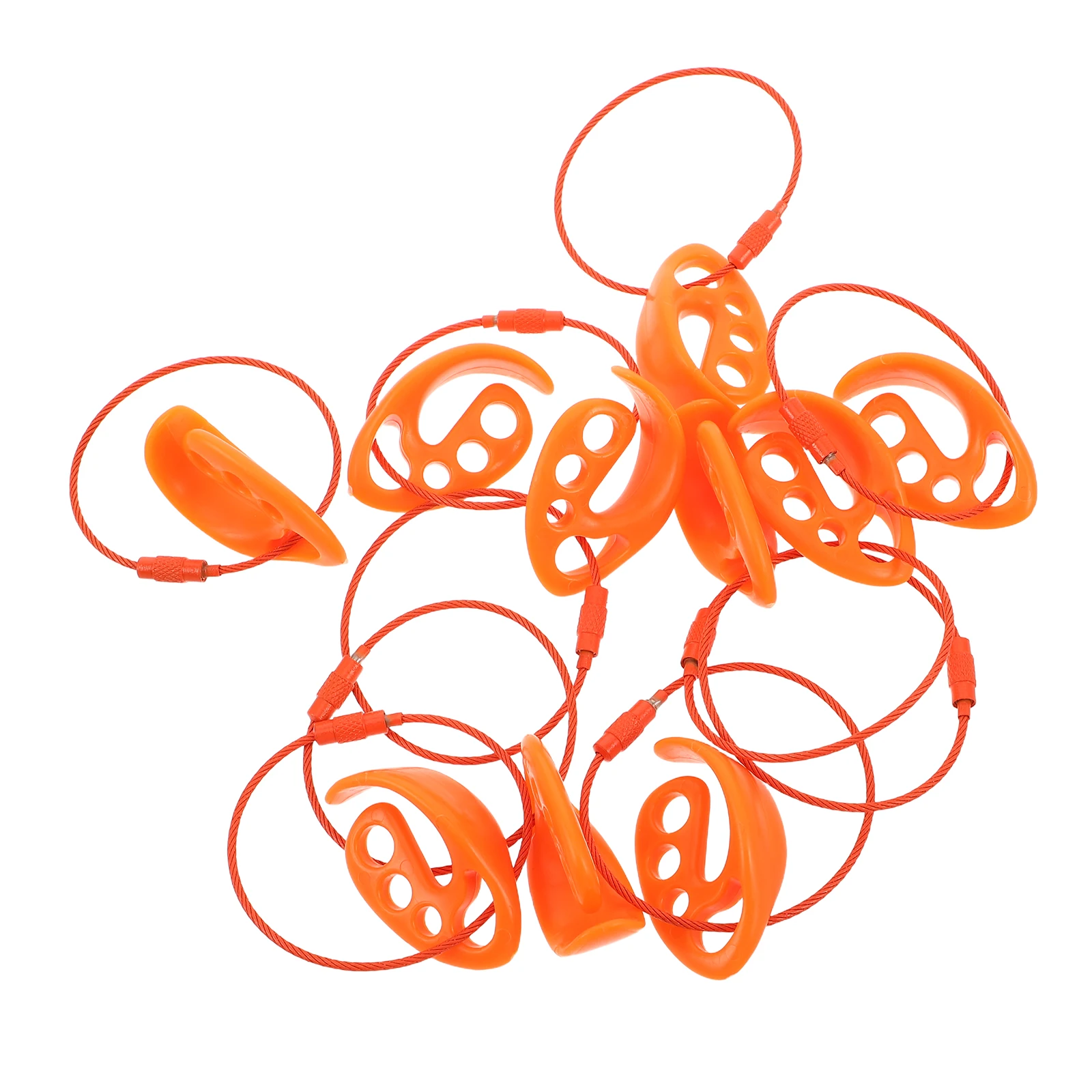 

10Pcs Outdoor Flying Disc Clips Heavy-Duty Detachable Backpack Portable Disc Holders for Hiking Camping Exercise