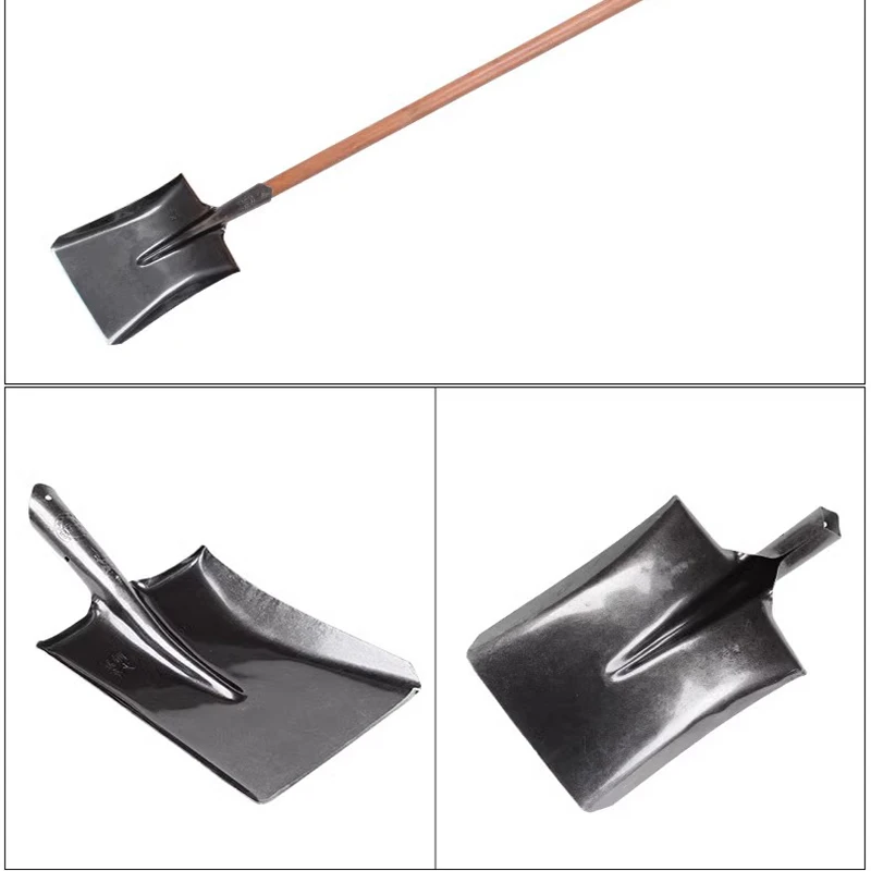 Spade Shovel, Heavy Duty Digging Tool , Root Cutter with Long Short Handle, Garden Spade for Metal