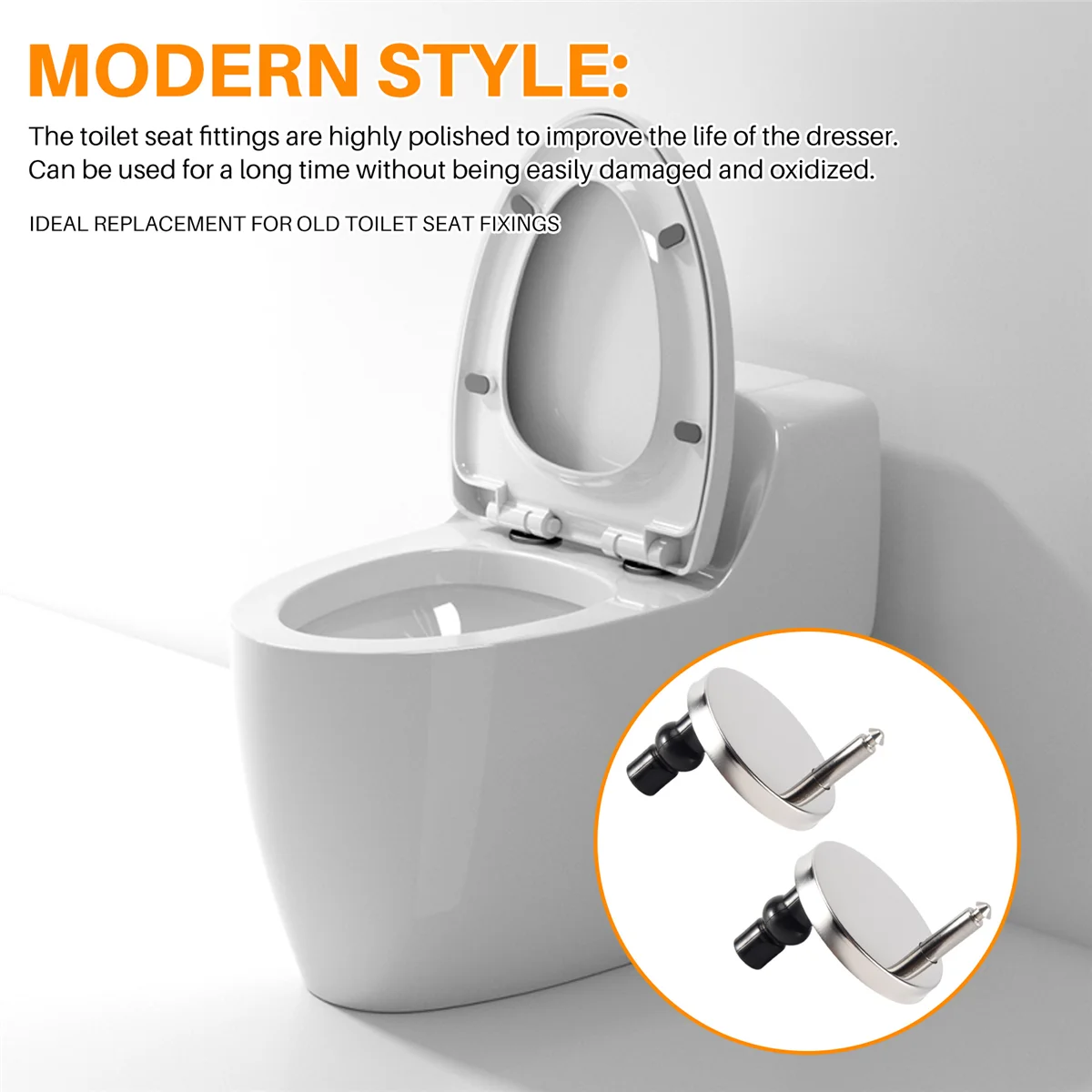 HEIßER 2 stücke Neue Sets Wc-sitz Schrauben Top Fix Scharnier Pack Reparatur Werkzeug Ersatz