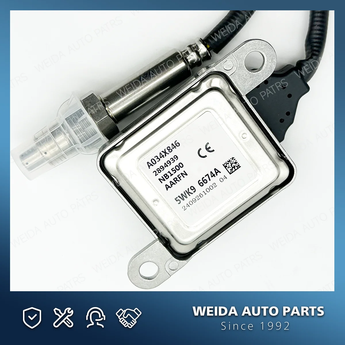 5WK96674A A034X846 Sensor NOX untuk Cummins Sensor Nitrogen Oksida A034X846 5WK9 6674A Sensor Oksigen Nitrogen untuk Cummins