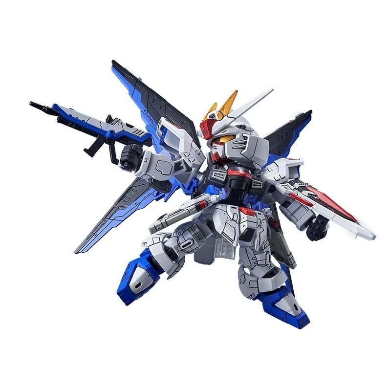 Original Bandai Gundam Anime Figure SD ZGMF-X10A Freedom Gundam