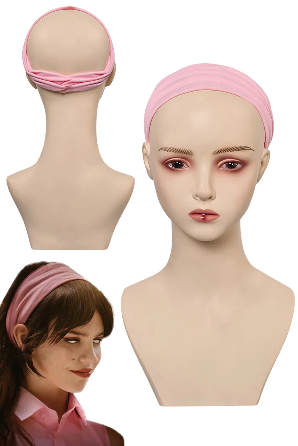 Disguise Iris Head Band Pink 2025 Movie Companion Cosplay Costume Accessories Women Roleplay Fancy Dress Up Party Props Clothes