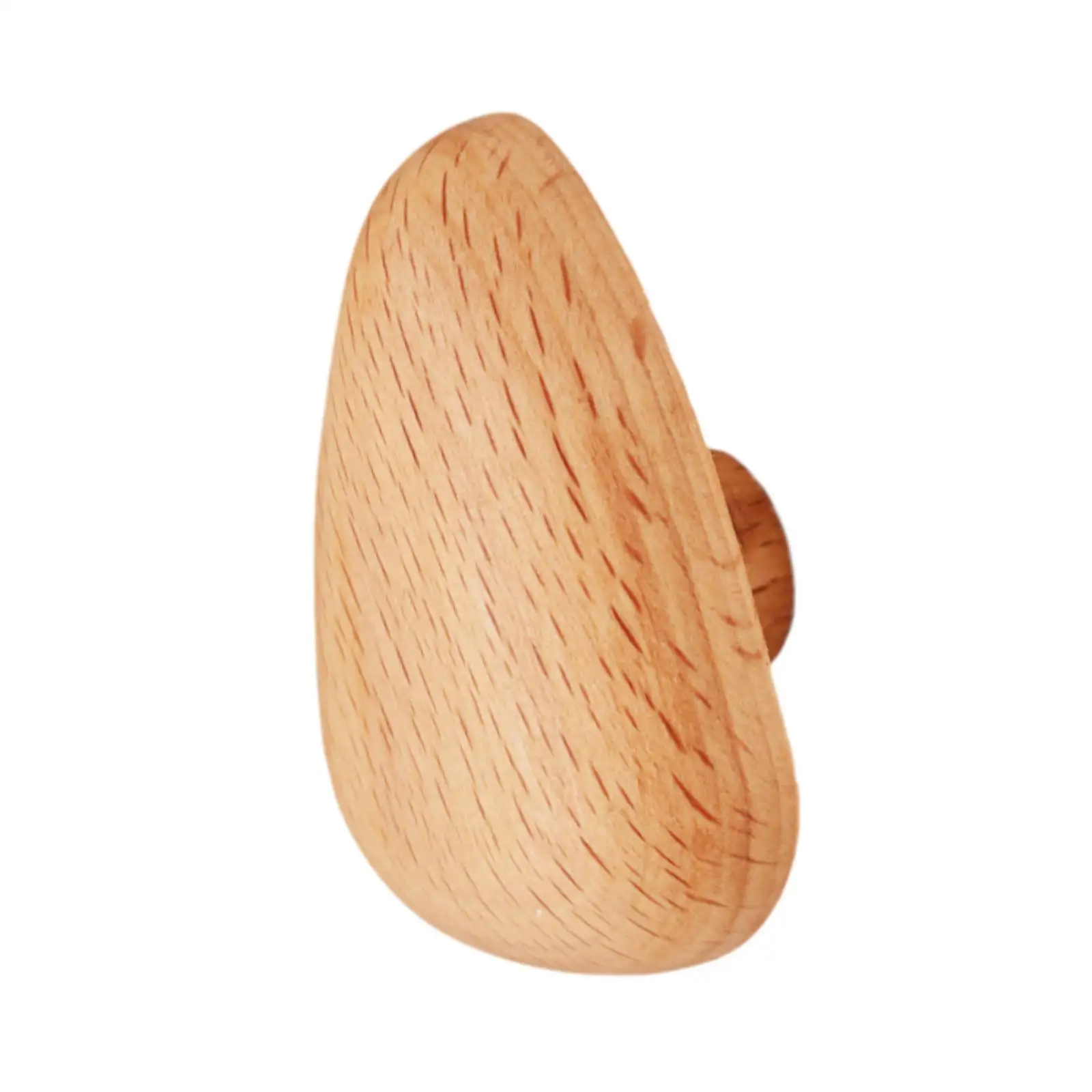 Wood Wall Mounted Coat Hook Robe Rack Modern Wood Cabinet Knob Sturdy Dresser