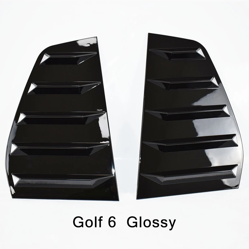 2PCS For Volkswagen VW Golf MK6 MK7 MK7.5 GTI R 2003-2020 Car Rear Shutter Cover Trim Window Louver Side Vent Trim