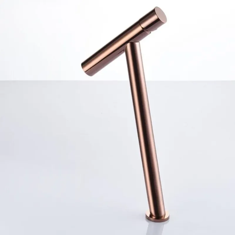 Rose Gold Basin Faucet Hot&Cold Sink Mixer Bathroom Tap Brass /Mixer Black Crane  Wash