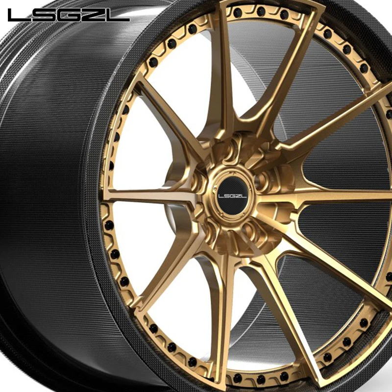 Hot-sellingForged Wheel 18 19 20 21 22 24 26 Inch Carbon Fiber Wheel 5x120 5x114.3 5x130 6x139.7 Passenger Car Wheel