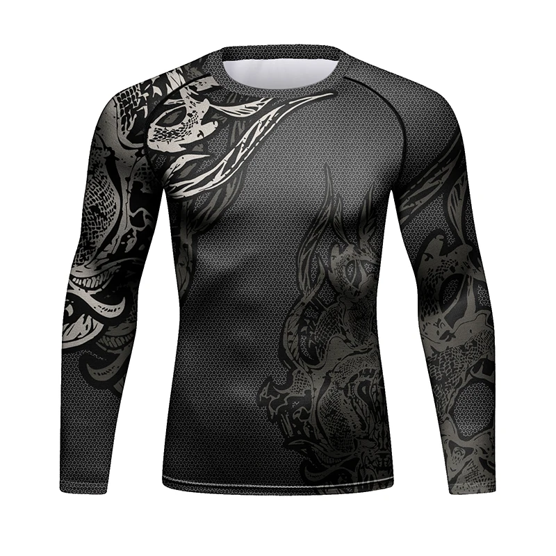 Cody Lundin 4 Pieces Fashion Sports Sets Fight Wear Men BJJ Jiu Jitsu Trainning Rash Guard Suit Male Running Grappling Tracksuit