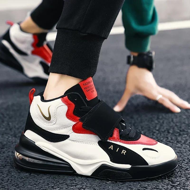 

2025 Basketball Shoes for Men Air Cushion Jogging Gym Sport Shoes Women Basket Femme Sneakers Comfortable Outdoor Training Shoes