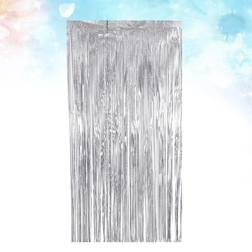 

Skirt Decoration Tassel Silver Wedding Coth PET Tassel Table Skirt Material Thickening