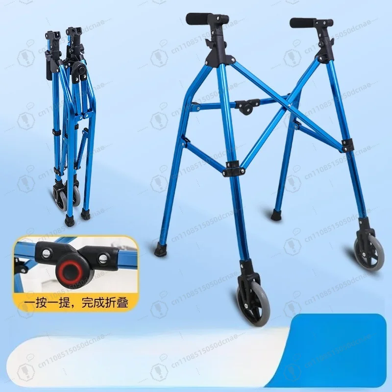 Aluminum Rollator Walker Foldable for Elderly Disabled Walking Aid Mobility Assistance