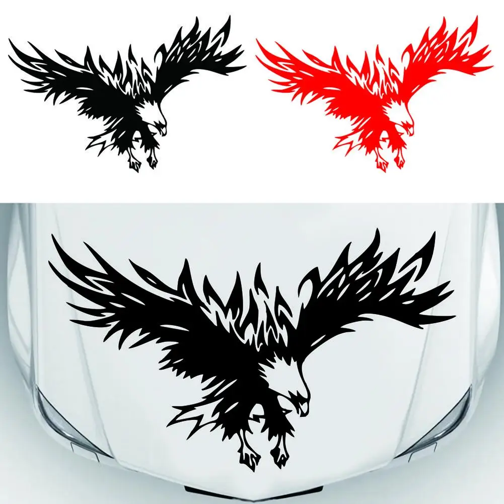 1Pcs Funny Car Sticker Cool Eagle-shaped Graphics Car Stickers Decal Car Styling For Car Body Side Decals Styling Stickers Drop