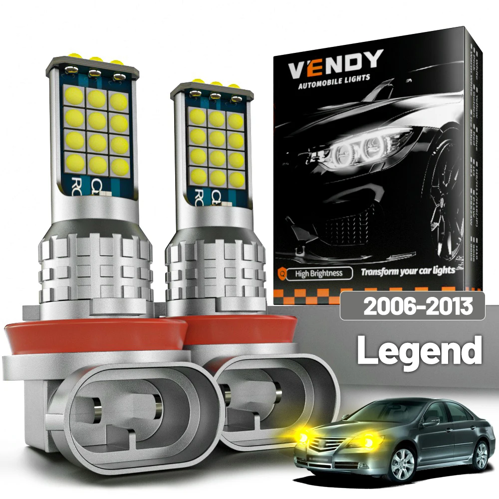 

2 шт. светодиодные противотуманные фары для Honda Legend 2006-2013 2007 2008 2009 2010 2011 2012, аксессуары Canbus