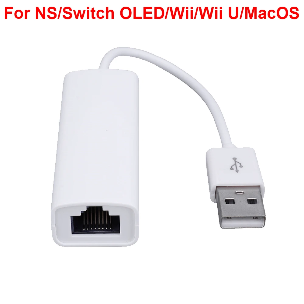 USB A إلى RJ45 Lan كابل الإنترنت ، محول إيثرنت ، موصل بطاقة الشبكة ، نينتندو سويتش ، Oled وي يو ، ويندوز ، 100 Mbps