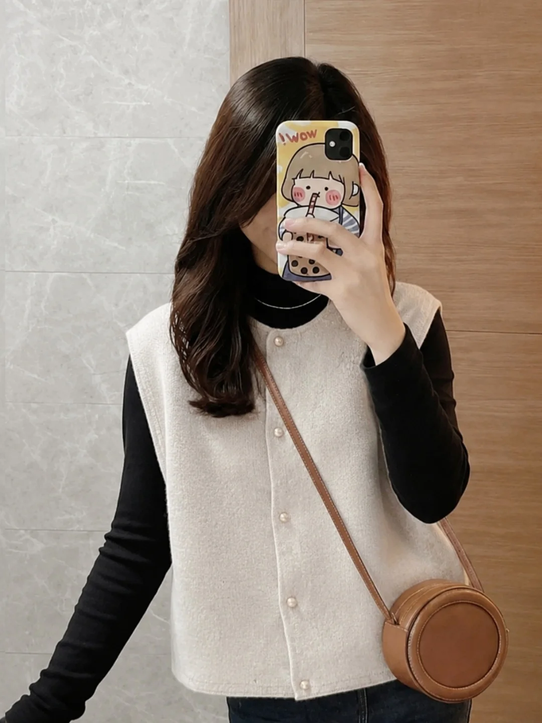 Fashionable Knitted Vest Women's Single Button Slimming Age-Defying High-End Feelings Layering Vest Autumn New Arrival