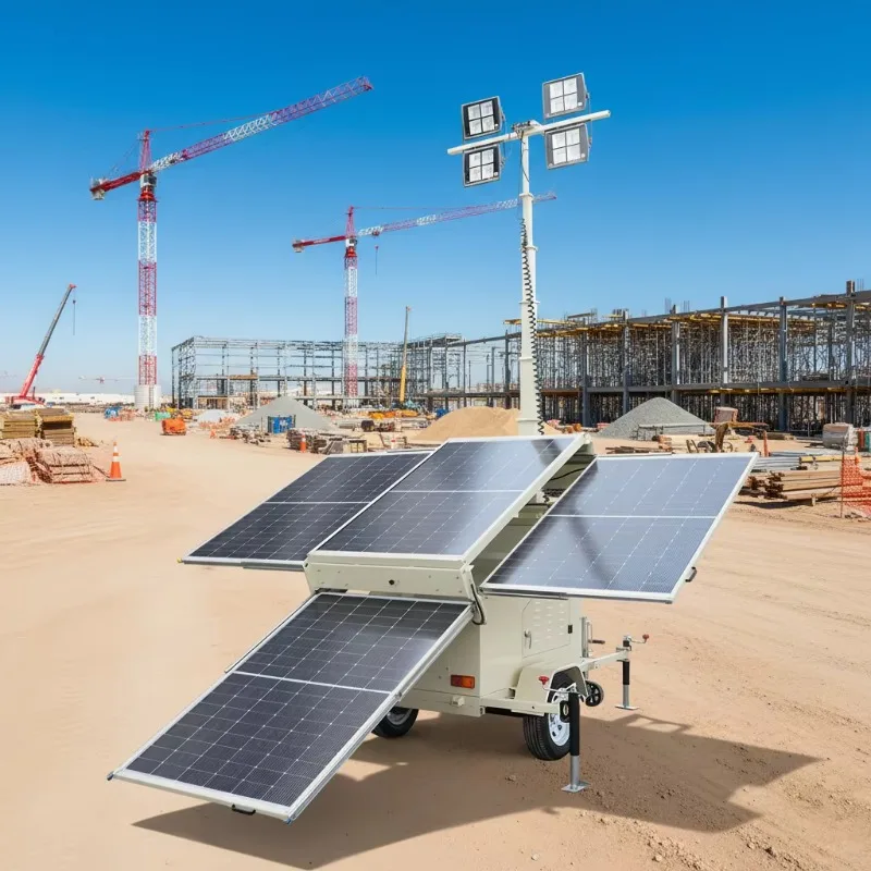 Customized 9m Mobile Solar Power Lighthouse Suitable for Landscape Gardens, Emergency Rescue, and Construction