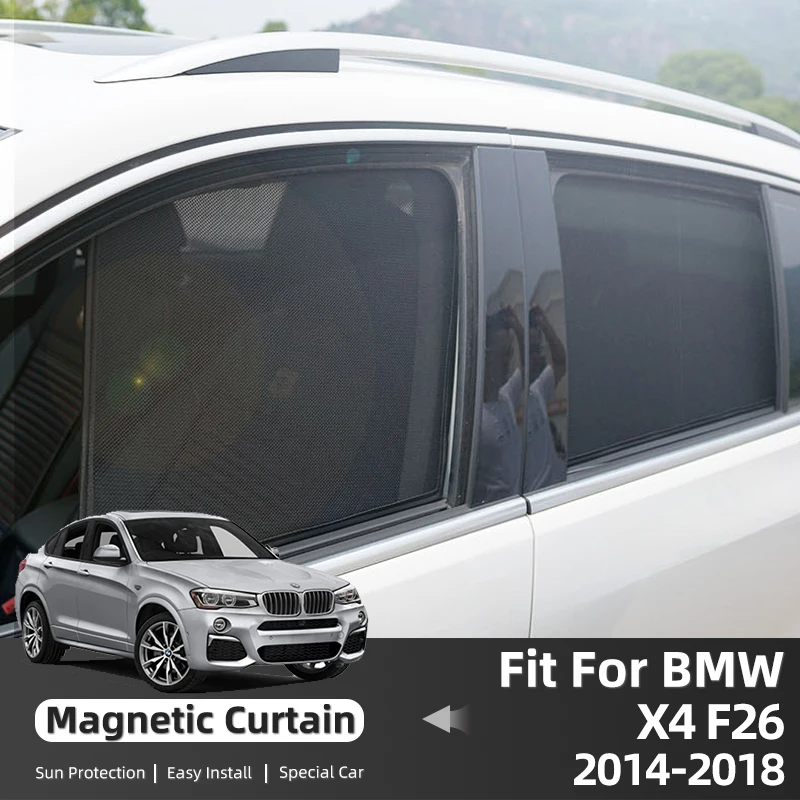 

For BMW X4 F26 2014-2018 Car Sunshade Shield Front Windshield Frame Blind Curtain Rear Side Window Sun Shade Visor