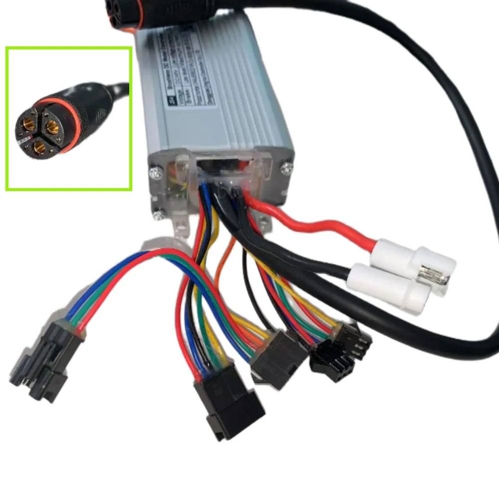 Image 5: Contrôleur de moteur sans balais personnalisé 48V 21a, Kit de Conversion de vélo électrique, contrôleur de vélo électrique