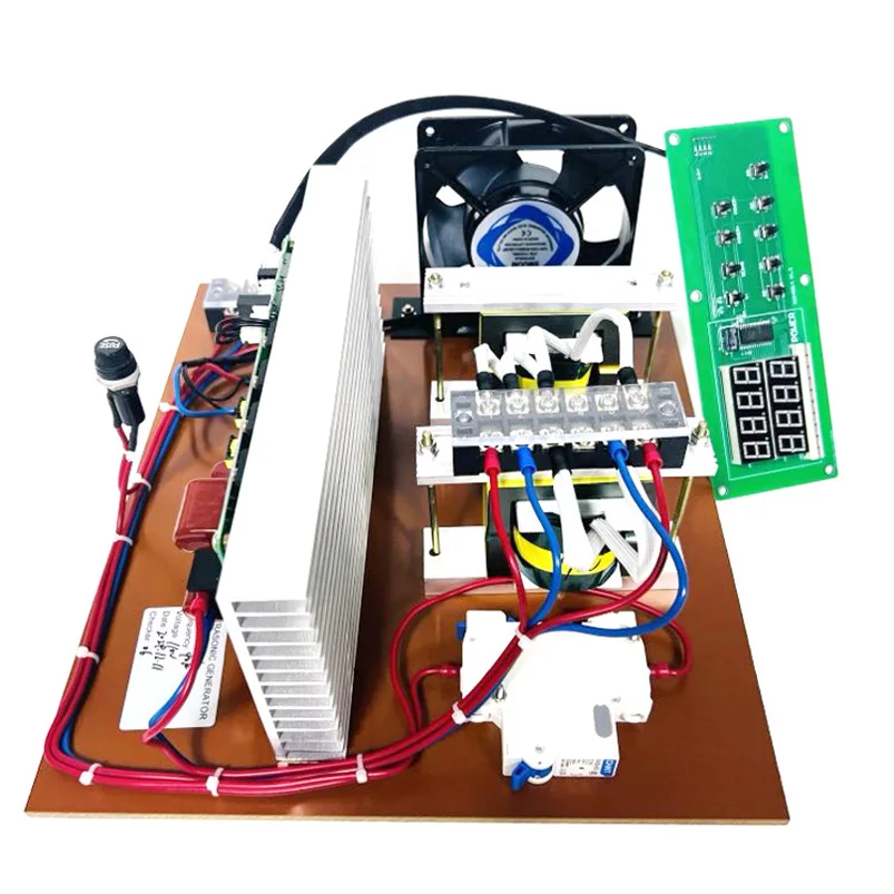 3000W Pulse Degas Sweep Frequency Ultrasonic Circuit Board For Car Engine Parts Cleaning Equipment