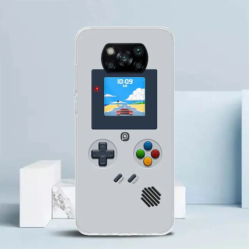 Gameboy Boy Game Soft Cover for Xiaomi Poco X5 Pro X4 Gt X3 Nfc M5S Print Phone Case M4 M3 M2 F3 F2 F1 Mi Note 10 Lite Coque