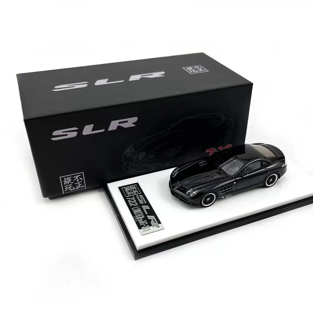 

Ready stocks Cars'Lounge 1/64 SLR Edition 722 Black Metallic Limited Edition Alloy Full-Open collectible Car Model
