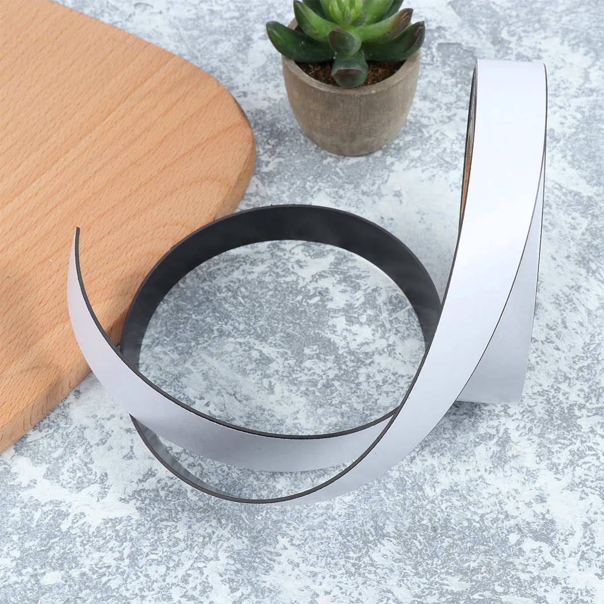 

5m Adhesive Magnetic Tape 25x1.5mm Black Easy to Use for Pictures Stamping Dies Organization Homemade Projects