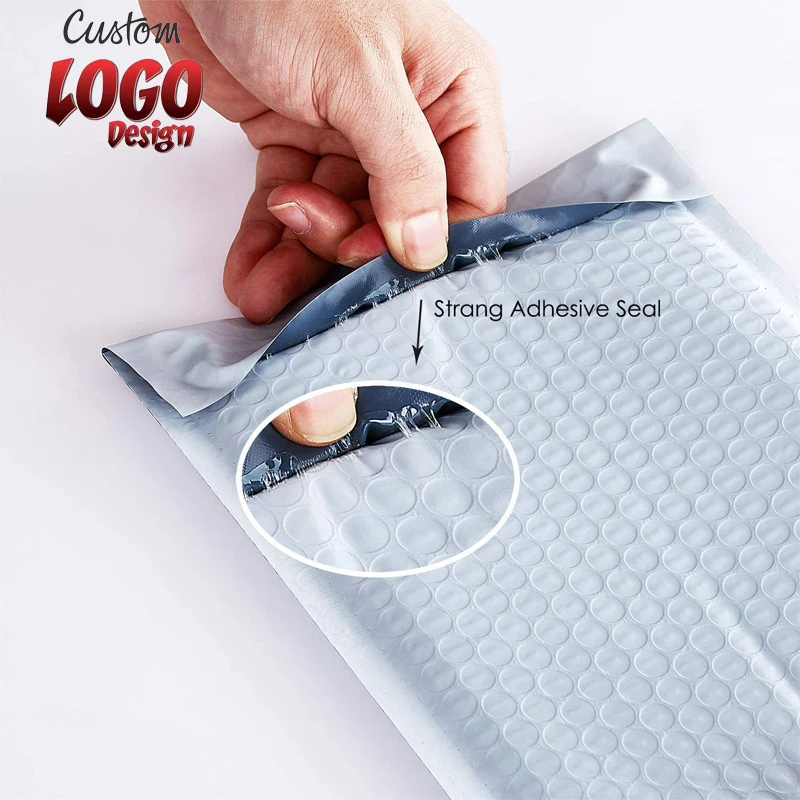 Custom Mailing Bag with Logo Waterproof Padded Envelopes with Self Seal Shipping Bags White Bubble Mailers