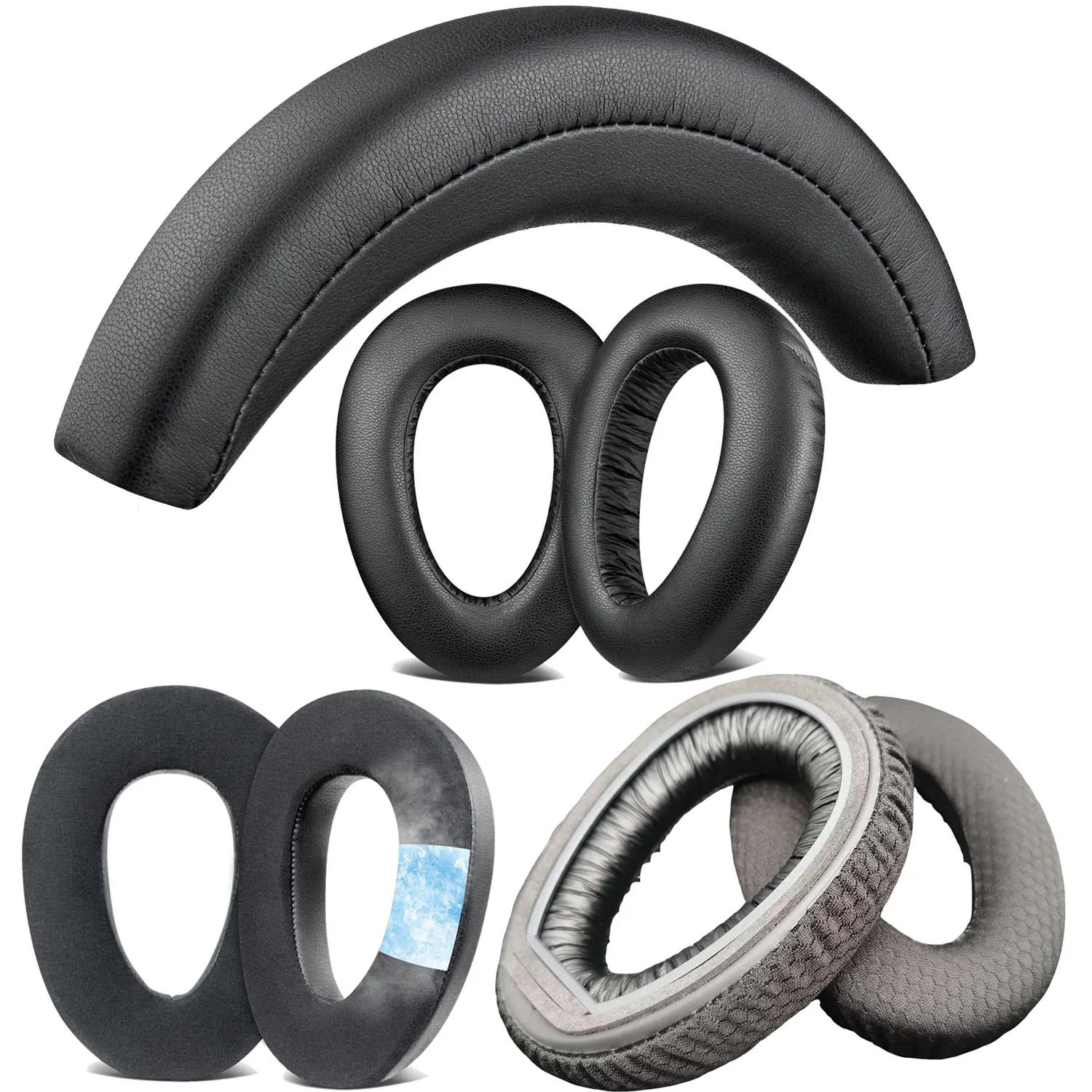 Almofadas e Hastes de Substituição PXC550II para Fone de Ouvido Sennheiser PXC550 PXC 550-II EPOS Adapt 660
