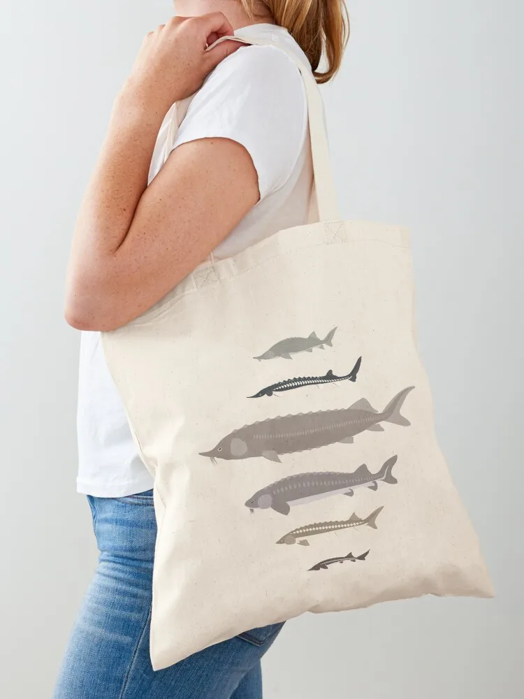 

Sturgeon of the World Tote Bag tote bag woman Women's beach bags custom canvas bag shopper women canvas