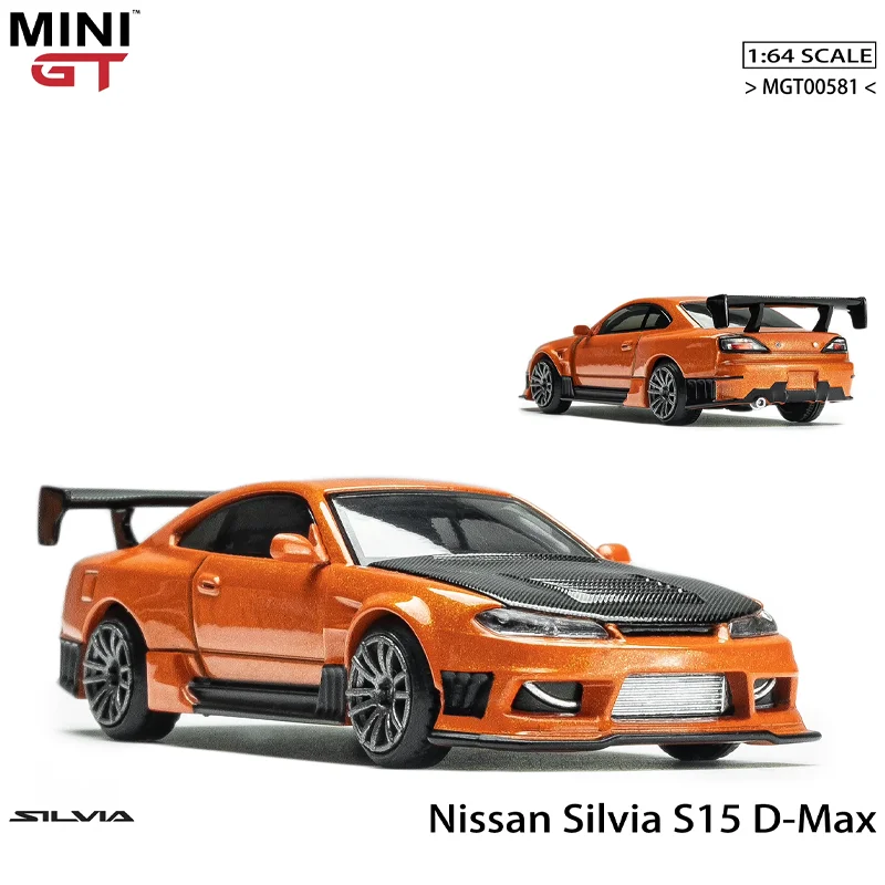 Minigt Schaal 1/64 Nissan Silvia S15 D-Max Legering Speelgoed Motorvoertuig Diecast Metalen Model Geschenken