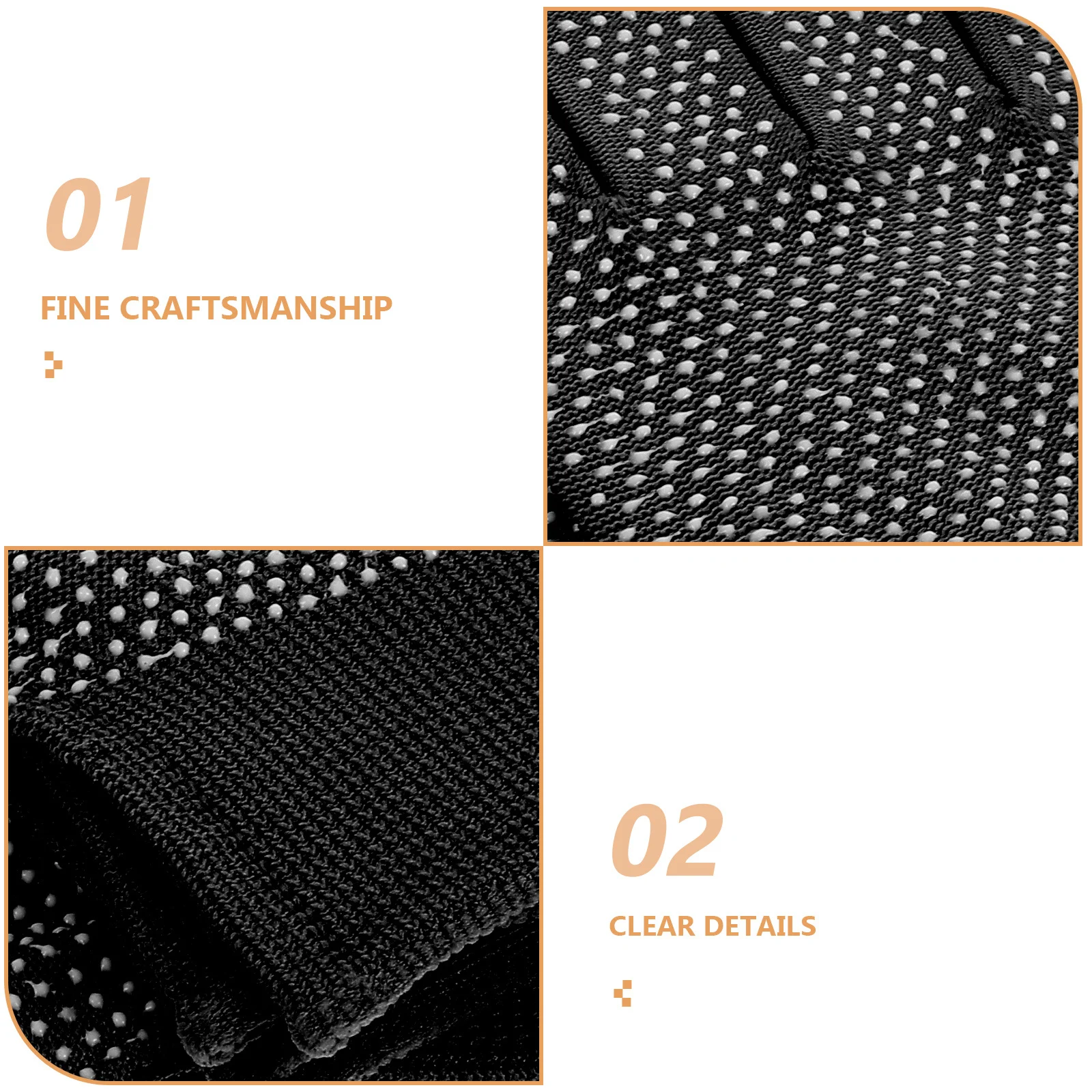 5 أزواج من قفازات الشتاء الدافئة نصف إصبع غير قابلة للانزلاق قابلة للتنفس للرجال والنساء في الهواء الطلق والعمل الداخلي ومهام الدراجة #3