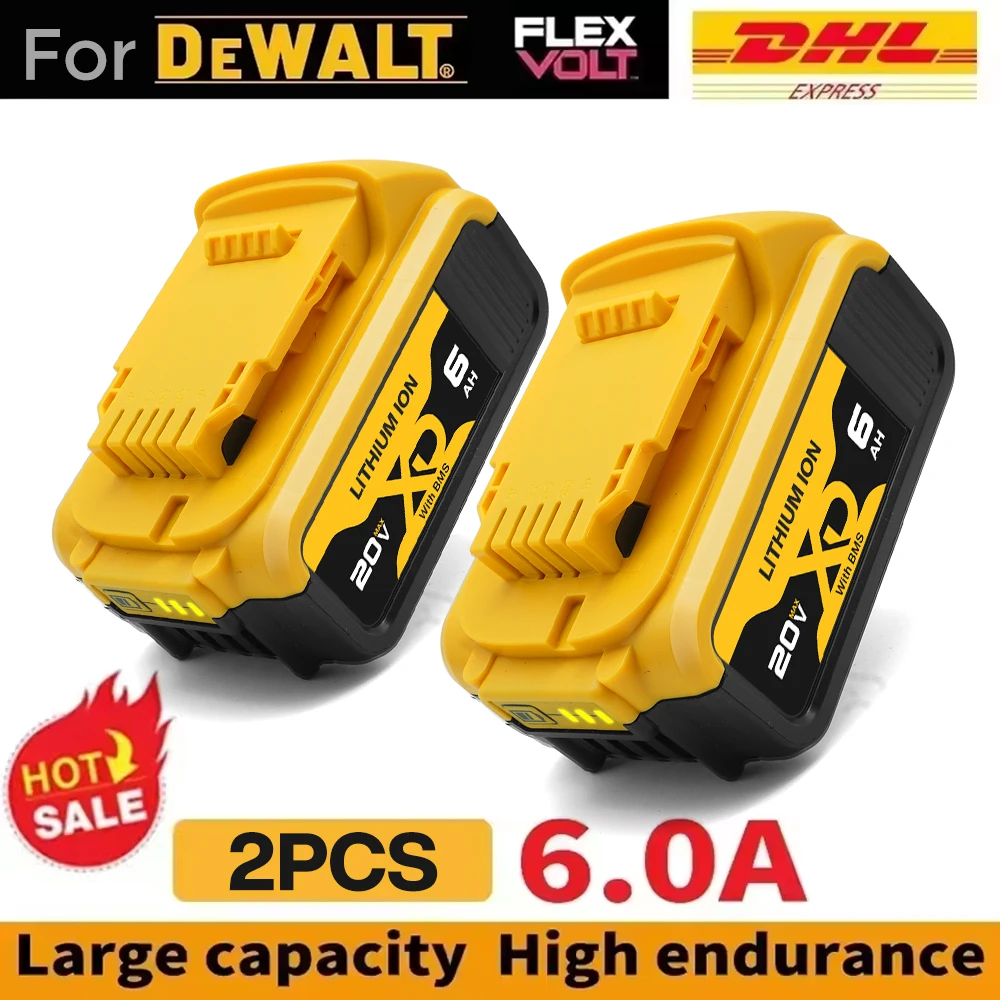 

20V Replacement Battery for DeWalt DCB606, DCB205, DCB206, DCBGene, DCB200 MAX, Lithium-ion Battery for DeWalt Power Tools
