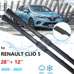 For Renault Clio Lutecia 5 V BF 2020 2021 2022 2023 Car Front Wiper Blades Window Windshield Windscreen Brushes Cutter Cleaning