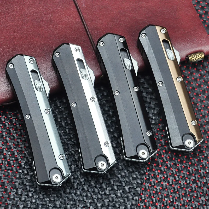 GK Mini SERIES MICRO Tactical Pocketknife TECH Gear  Surface D2 Steel CNC Aluminum Alloy Handle EDC Tools