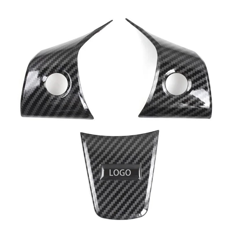 

Carbon Fiber Steering Wheel Overlay for Tesla Model 3 & Model Y - Interior Trim Decoration Kit