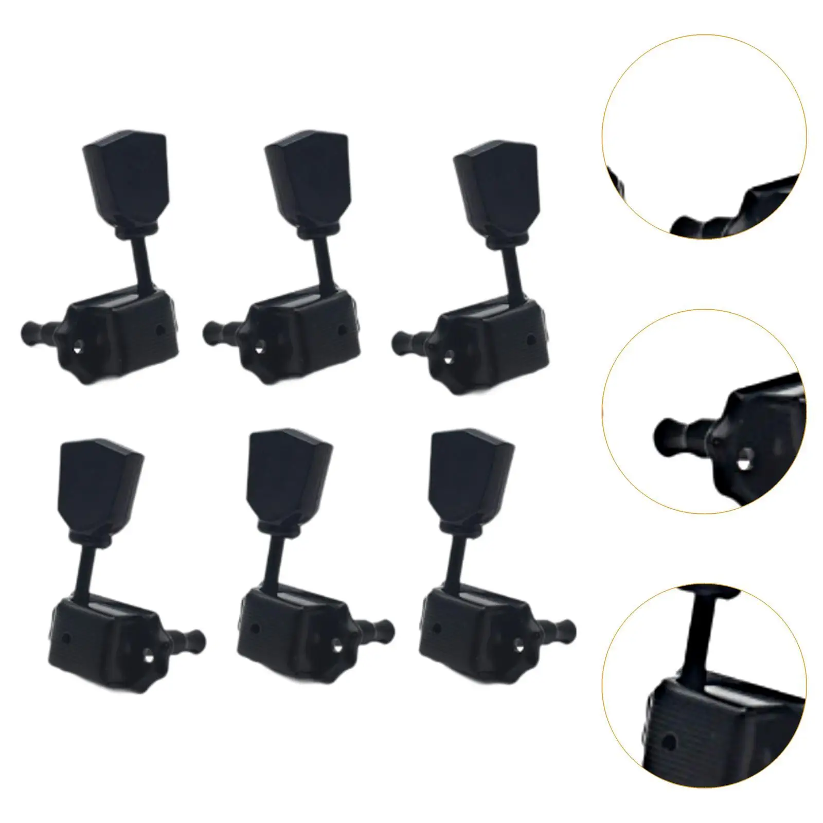 Guitar Tuning Pegs Semi Closed 3L 3R Vintage Design Resin Jade Guitar Tuning Knobs String Tuning Pegs Guitar Locking Tuners Keys