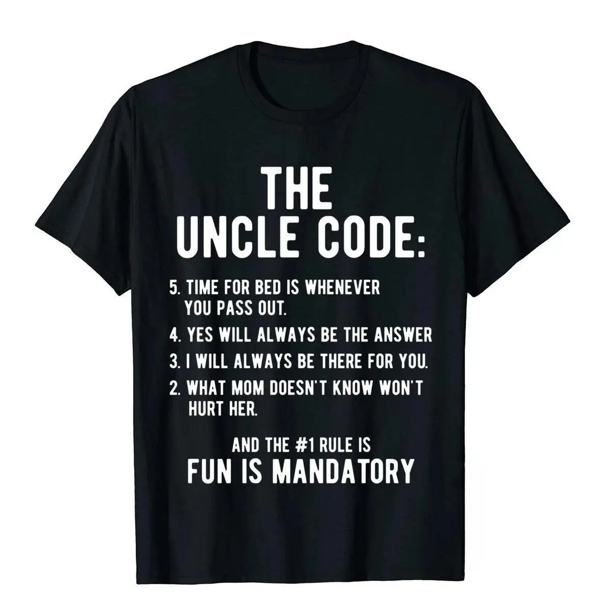 Big Sale The Uncle Code Cool T-Shirt Funny Uncle Gifts From Niece Nephew T Shirt