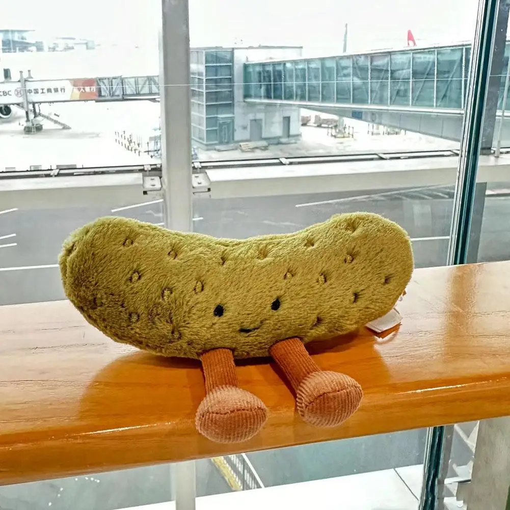 Juguetes creativos de peluche en forma de pepino encurtido, muñeco de pepino simulado súper lindo, sofá, almohada para la cabecera del hogar, adornos de juego de moda