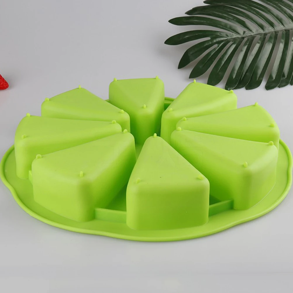 

Baking Mold Cake Mould Gadget 8 Cavity Silicone Triangle Biscuits Making Fondant