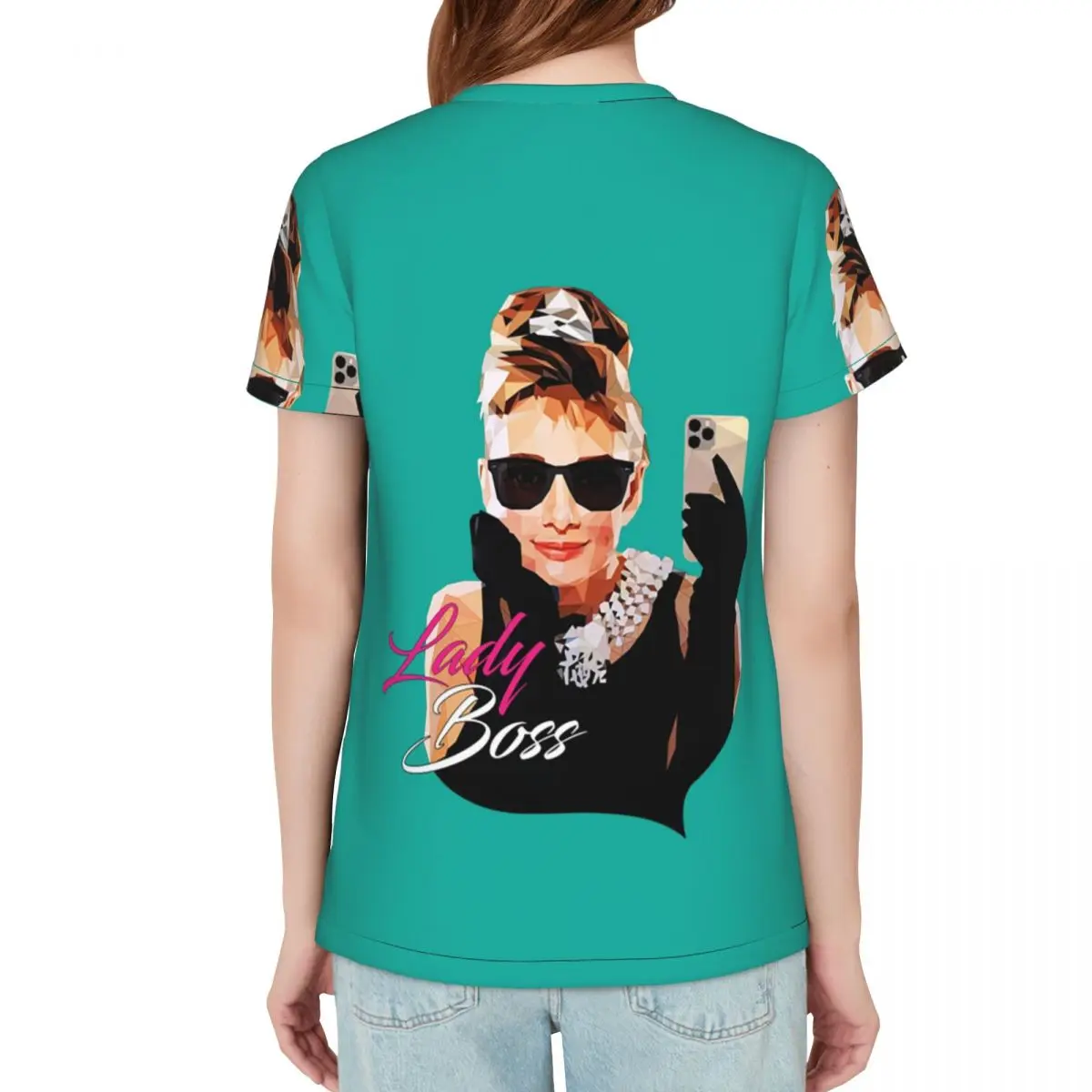 Hepburn Audrey Hepburn T-Shirt Women Short Sleeve T Shirts O-Neck Clothing Cotton Summer Tees Streetwear