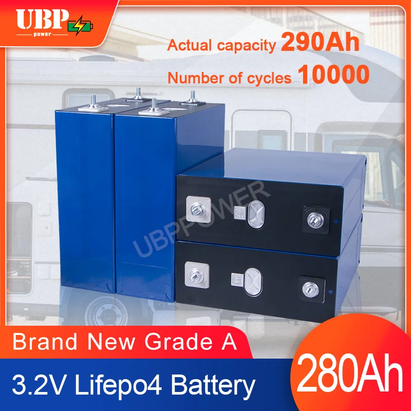 

UBPPOWER 3.2v 280Ah Lifepo4 Battery Cell Prismatic 10000 Cycle Rechargeable Lithium iron phosphate Batterie Bateria Lipo Grade A